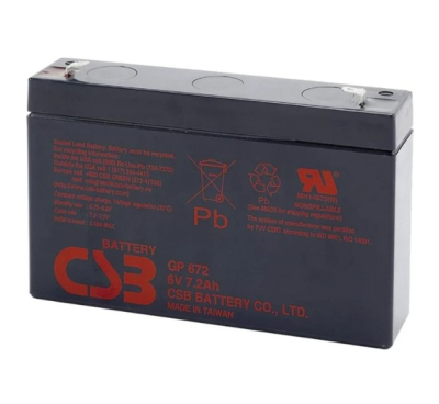 Акумуляторна батарея CSB GP672 6V 7.2Ah www.bd.in.ua Безпечний Дім