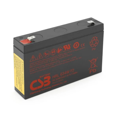 Акумуляторна батарея CSB HRL634WF2 6V 9Ah www.bd.in.ua Безпечний Дім