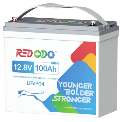 Акумулятор Redodo 12.8V 100Ah Mini 1280Вт•г LiFePO4 www.bd.in.ua Безпечний Дім