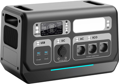 Портативне джерело живлення BRIDNA SGR-PPS2400-2PRO+BAT, 2400W / 4096Wh LiFePO4 Wi-Fi www.bd.in.ua Безпечний Дім