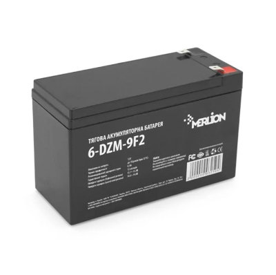 Акумуляторна батарея Merlion AGM 6-DZM-9 12V 9Ah F2 тягова www.bd.in.ua Безпечний Дім