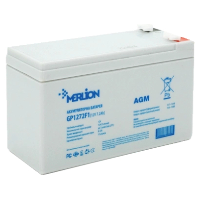 Акумуляторна батарея Merlion AGM GP1272F1 12V 7.2AH www.bd.in.ua Безпечний Дім