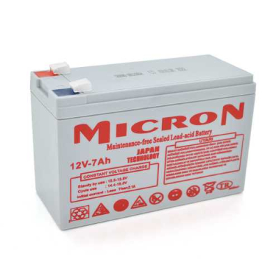 Акумуляторна батарея Micron MCN-12 / 7 12V 7Ah, Gray www.bd.in.ua Безпечний Дім