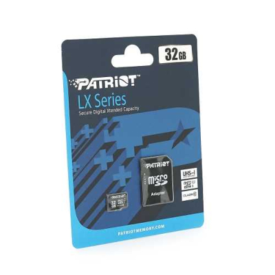Карта памяті Patriot LX microSDHC Class 10 UHS-I, 32GB www.bd.in.ua Безпечний Дім