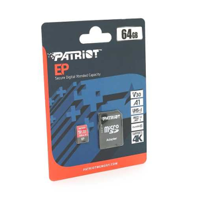 Карта памяті Patriot LX microSDHC Class 10 UHS-I, 64GB www.bd.in.ua Безпечний Дім