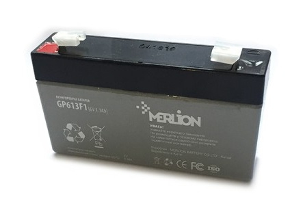 Акумуляторна батарея Merlion 6V 1.3Ah www.bd.in.ua Безпечний Дім