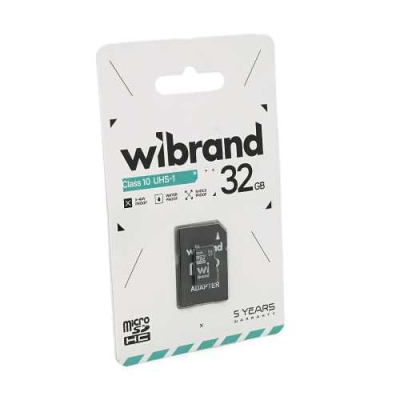 Карта памяті Wibrand microSDHC Class 10 UHS-I, 32GB www.bd.in.ua Безпечний Дім