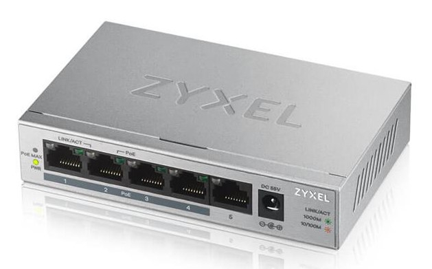 POE комутатор Zyxel GS1005HP-EU0101F www.bd.in.ua Безпечний Дім