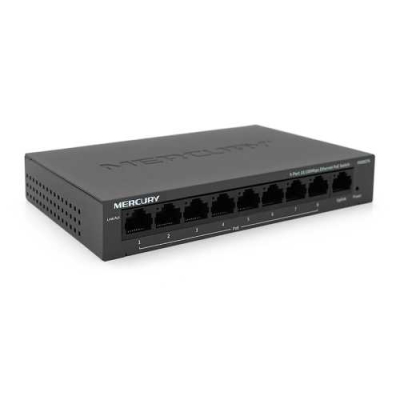 POE комутатор Mercury MS09CPS (БЖ в комплекті) www.bd.in.ua Безпечний Дім
