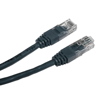 Патч-корд CABLEXPERT PP12-2M/BK 2 м кат.5Е чорний www.bd.in.ua Безпечний Дім
