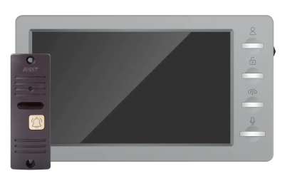 Комплект домофону Arny AVD-7008FHD Gray/Brown www.bd.in.ua Безпечний Дім