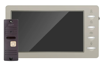 Комплект домофону Arny AVD-7008FHD Beige/Brown www.bd.in.ua Безпечний Дім