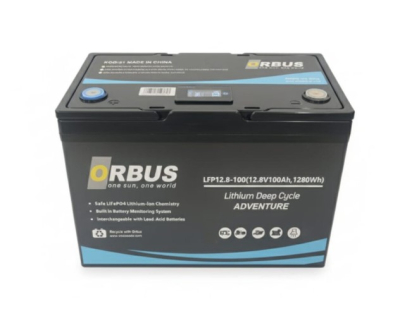 Акумуляторна батарея Orbus LiFePO4 12.8V 100Ah, 1280Wh, BMS 100A www.bd.in.ua Безпечний Дім