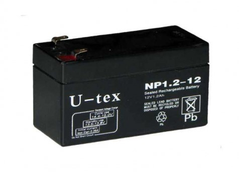 Акумулятор U-TEX 12В / 1,2 Ah www.bd.in.ua Безпечний Дім