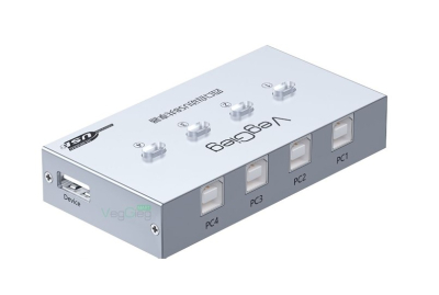 USB-хаб VEGGIEG V-F502 USB 2.0 / 4BM www.bd.in.ua Безпечний Дім