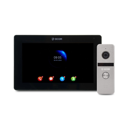 Комплект домофону BCOM BT-400FHD Silver + BD-770FHD/T Black www.bd.in.ua Безпечний Дім