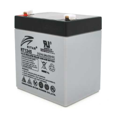 Акумуляторна батарея Ritar AGM RT1245 12V 4.5Ah, Gray Case www.bd.in.ua Безпечний Дім