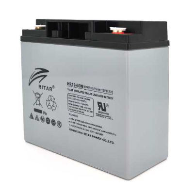 Акумуляторна батарея Ritar AGM RT12170H 12V 17Ah, Gray Case www.bd.in.ua Безпечний Дім