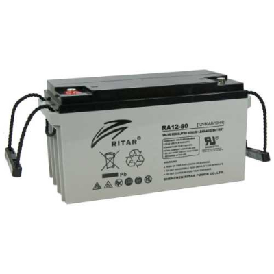 Акумуляторна батарея Ritar AGM DC12-80 12V 80Ah, Gray Case www.bd.in.ua Безпечний Дім