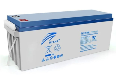 Акумуляторна батарея Ritar AGM DC12-200 12V 200Ah, Gray Case www.bd.in.ua Безпечний Дім