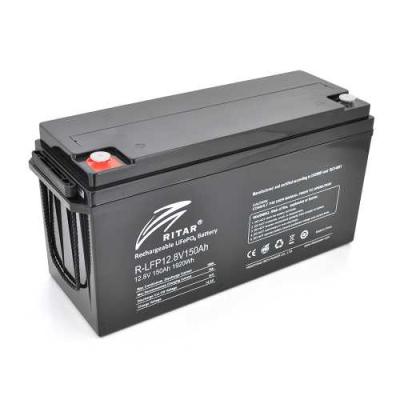 Акумуляторна батарея Ritar LiFePO4 12,8V 150Ah 1920Wh BMS75A@4S www.bd.in.ua Безпечний Дім