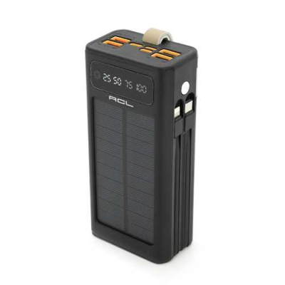 Повербанк ACL PW-90 30000mAh, SOLAR, Black www.bd.in.ua Безпечний Дім
