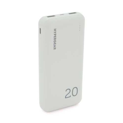 Повербанк Hypergear 20000mAh Fast Charge, 2*USB, White www.bd.in.ua Безпечний Дім