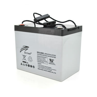 Акумуляторна батарея Ritar HR12280W, Gray Case, 12V 75.0Ah ( 260 х 169 х 211 (219 ) 24.80kg Q1 www.bd.in.ua Безпечний Дім
