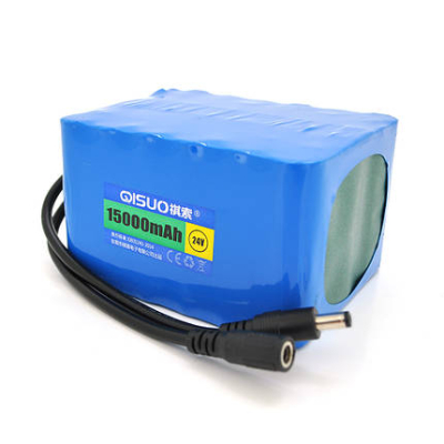 Акумуляторна батарея QiSuo 24V 15A з елементами Li-ion 18650, DC5.5x2.1, (119x94x67mm) www.bd.in.ua Безпечний Дім