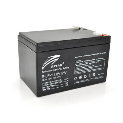 Акумуляторна батарея Ritar 12,8V 12Ah 153,6Wh BMS6A@4S ( 150 x 98 x 95 (100) ) Q6 www.bd.in.ua Безпечний Дім