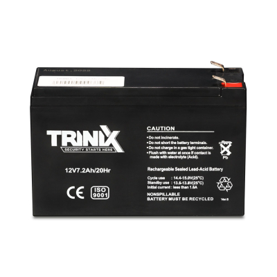 Акумуляторна батарея Trinix 12V7.2Ah/20Hr AGM www.bd.in.ua Безпечний Дім