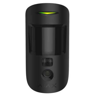 Безпровідний датчик руху Ajax HDR MotionCam (PhOD) з підтримкою фотоверифікації тривог, функцій «Фото за запитом» і «Фото за сценарієм» Black (119281.310.BL1) www.bd.in.ua Безпечний Дім