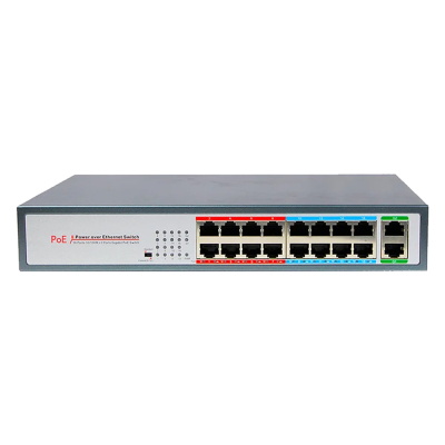 POE комутатор Bas-IP SH-20.16 16-портовий некерований www.bd.in.ua Безпечний Дім