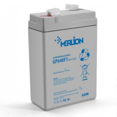 Акумуляторна батарея Merlion AGM GP628F1 6 V 2,8Ah (67 x 35 x 100 (105)) Q25 16288 www.bd.in.ua Безпечний Дім
