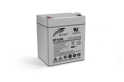 Акумуляторна батарея Ritar AGM RT1250, Gray Case, 12V 5.0Ah ( 90 х70 х 101 (107) ) Q10 www.bd.in.ua Безпечний Дім