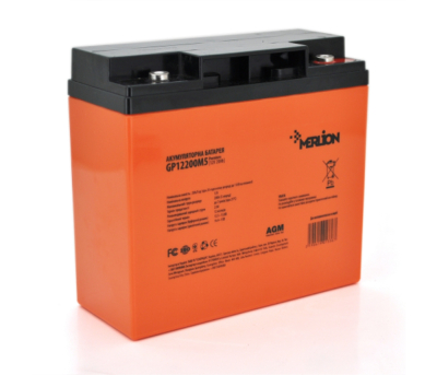 Акумуляторна батарея Merlion AGM GP1220M5 PREMIUM 12 V 20 Ah (000030220) 16411 www.bd.in.ua Безпечний Дім