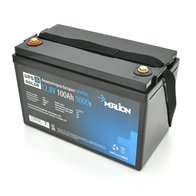 Акумулятор Merlion LiFePO4 12.8V 100AH,(4S1P / BMS-50A),(330x173x220), до 5000 циклів www.bd.in.ua Безпечний Дім