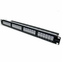 Патч панель LW 19 дюймів 24xRJ-45 UTP, кат. 6А, із заднім організатором (PP74) www.bd.in.ua Безпечний Дім