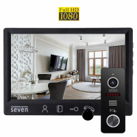 Комплект домофону SEVEN Systems DP-7571/02Kit black (DP7571/02Kitb) www.bd.in.ua Безпечний Дім