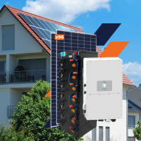 Автономне джерело живлення з сонячною панеллю LogicPower DEYE for LP 50 kW GRID 3Ф - АКБ 51 kW www.bd.in.ua Безпечний Дім