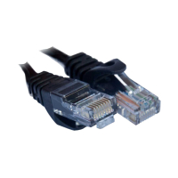 Патч-корд Gear CAT5E UTP 24 AWG 1м, чорний www.bd.in.ua Безпечний Дім