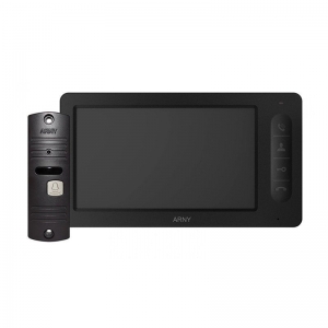 Комплект домофону Arny AVD-7006 black / brown www.bd.in.ua Безпечний Дім