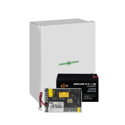 Комплект резервного живлення LogicPower + батарея + бокс з АКБ GV-007-UPS-A-1203-8A-7Ah www.bd.in.ua Безпечний Дім