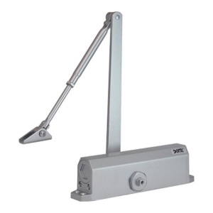 Дотягувач дверей Dortec DT-536H silver фіксація в відкр. положенні www.bd.in.ua Безпечний Дім
