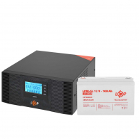 Комплект резервного живлення LogicPower ДБЖ + гелева батарея UPS B1500 + АКБ GL 1200W www.bd.in.ua Безпечний Дім
