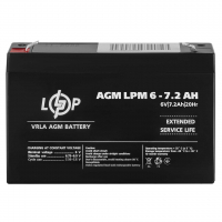 Акумулятор LogicPower AGM LPM 6V - 7.2 Ah www.bd.in.ua Безпечний Дім