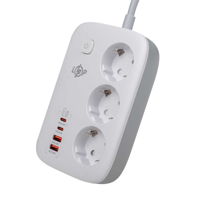 Мережевий фільтр LogicPower F65WG4 www.bd.in.ua Безпечний Дім