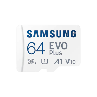 Карта памяті Samsung Evo Plus microSDXC 64GB UHS-I U1 V10 A1 + SD адаптер (MB-MC64SA/EU) www.bd.in.ua Безпечний Дім