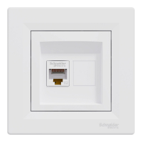 Розетка мережева Schneider Asfora EPH4300121 RJ45 кат.5е UTP www.bd.in.ua Безпечний Дім