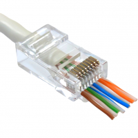 Розєм RJ-45 Kingda UTP RJ45 кат. 6 (100шт.) www.bd.in.ua Безпечний Дім